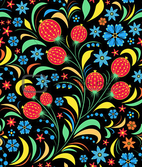 traditional russian floral ornament