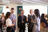 Delegates Networking At Conference Drinks Reception