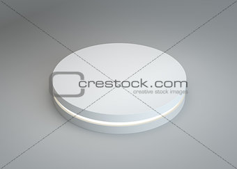 Round podium, pedestal or button