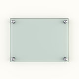 Green protection glass plate with metal rivets