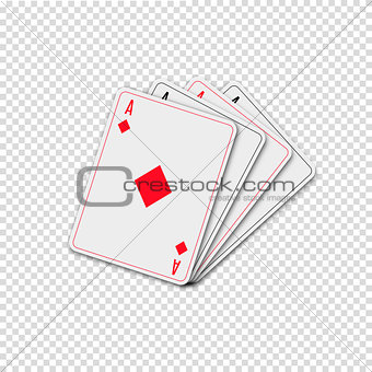 Playing cards, vector illustration.