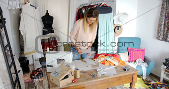Woman working in parlour