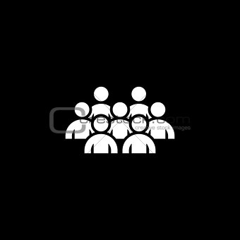 Group of People Icon. Business Concept. Flat Design.