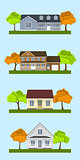 cottage houses set