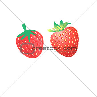 Vibrant vector delicious strawberries