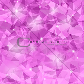 Abstract Pink Polygonal Background.