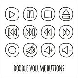 Doodle volume buttons