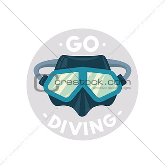 Scuba diving mask. Diving equipment.