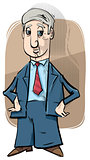  businessman caricature drawing