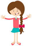 teen girl cartoon character