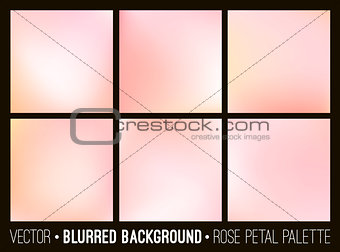 Pink abstract blurred background set.