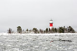 Light House with Icy Ocean 