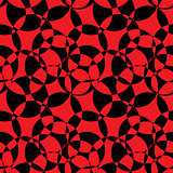 Black and Red Abstract Background Seamless Pattern. Vector Illus