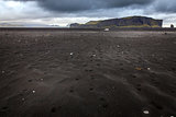 Blacksand beach in Iceland
