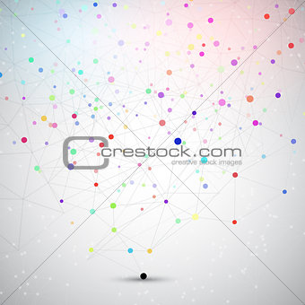 Connecting dots background 