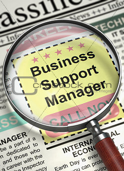We\'re Hiring Business Support Manager. 3D.