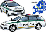 Slovakia Police Car