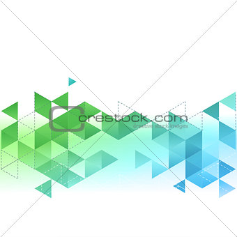 Abstract template background with triangle