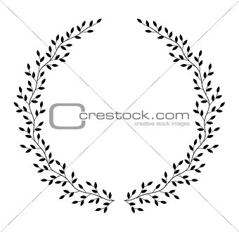 wreath with leaves