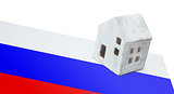 Small house on a flag - Russia