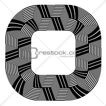 Abstract design element. Lines pattern. 