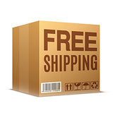 Free Shipping Cardboard Box