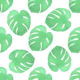 Green tropical pattern