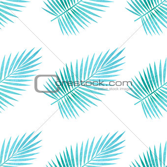 Pattern with palm leaves