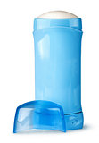 Blue deodorant container cap near