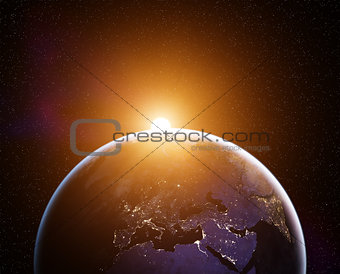 Planet Earth sunrise