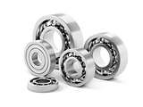 Ball bearings with different sizes