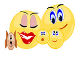 Emoji happy family