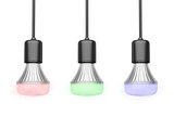 LED bulbs with different colors 