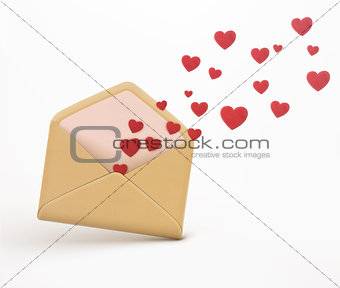 Love letter concept 