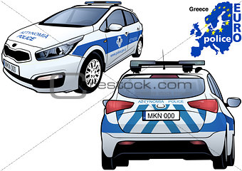 Greece Police Car