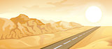 Desert landscape background