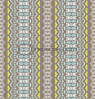 seamless ethnic tribal geometric striped pattern