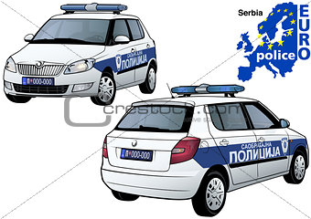 Serbia Police Car