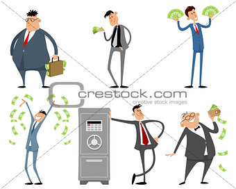 Businessmen with money