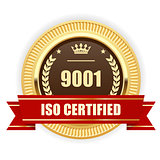 ISO 9001 certified medal - Quality management