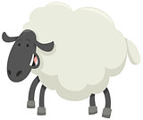 happy sheep animal character