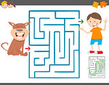 maze leisure game for kids