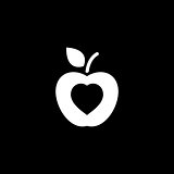 Healthy Eating Icon. Flat Design.
