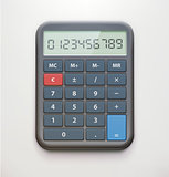 Realistic electronic calculator
