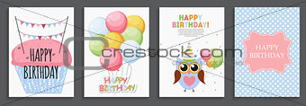 Happy Birthday, Holiday  Greeting and Invitation Card Template S
