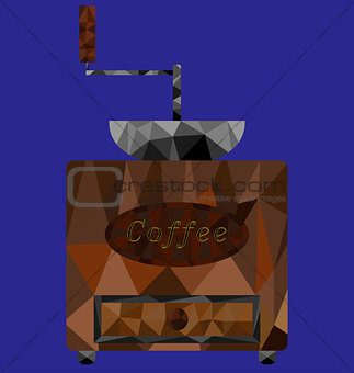 Polygon coffee mill image