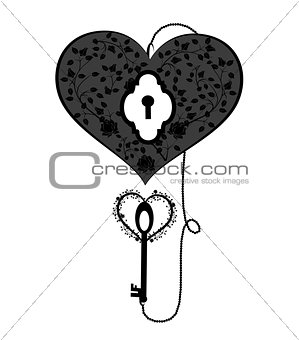 heart with key