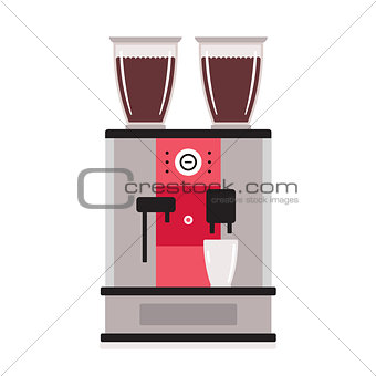Coffee machine isolated on white background Kitchen appliance