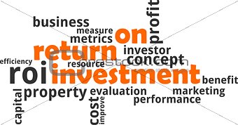 word cloud - return on investment