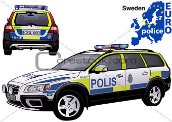 Sweden Police Car